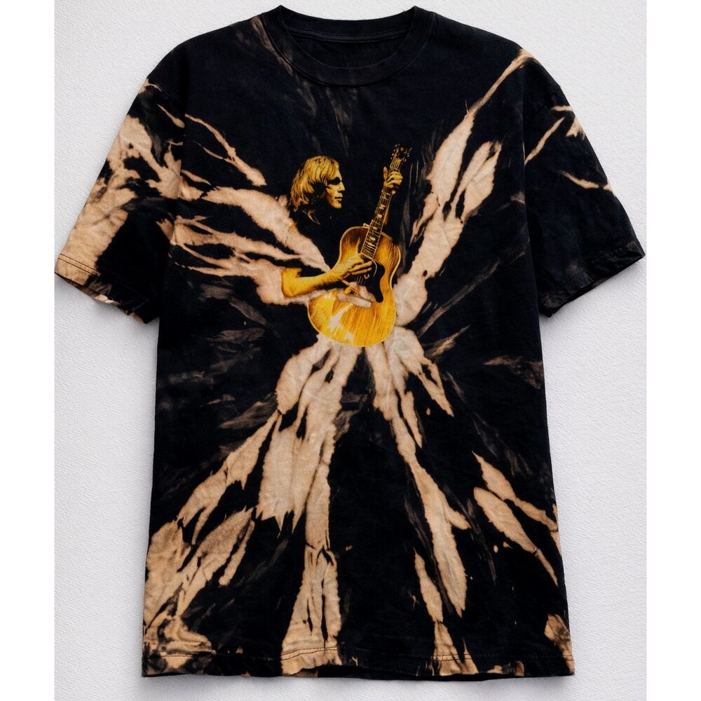 Jackson Browne 2018 Tour T Shirt Bleach Tie Dye Band Concert Graphic Tee Large